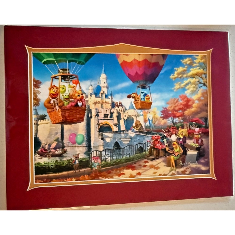 Disney Parks 2026 Muppets Castle Sam Kennedy Art Brand 14x18" Print